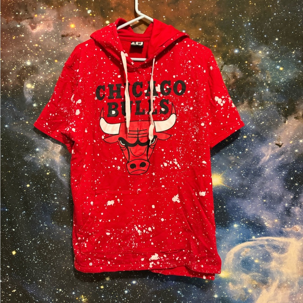 NBA Red Chicago Bulls Lightweight Jacket